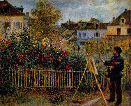 Renoir painting Monet